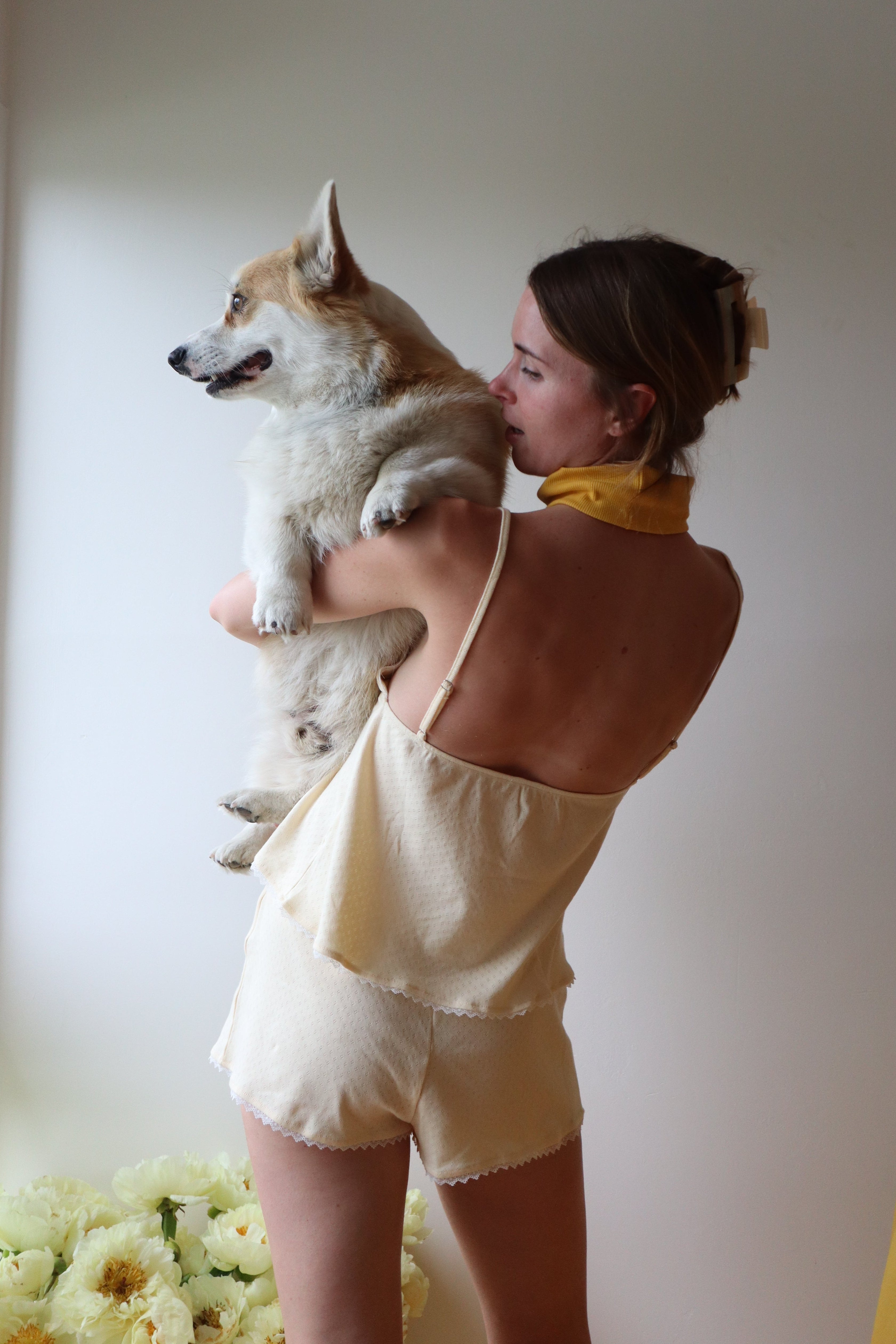 Andie Pyjama Set, Pale Yellow