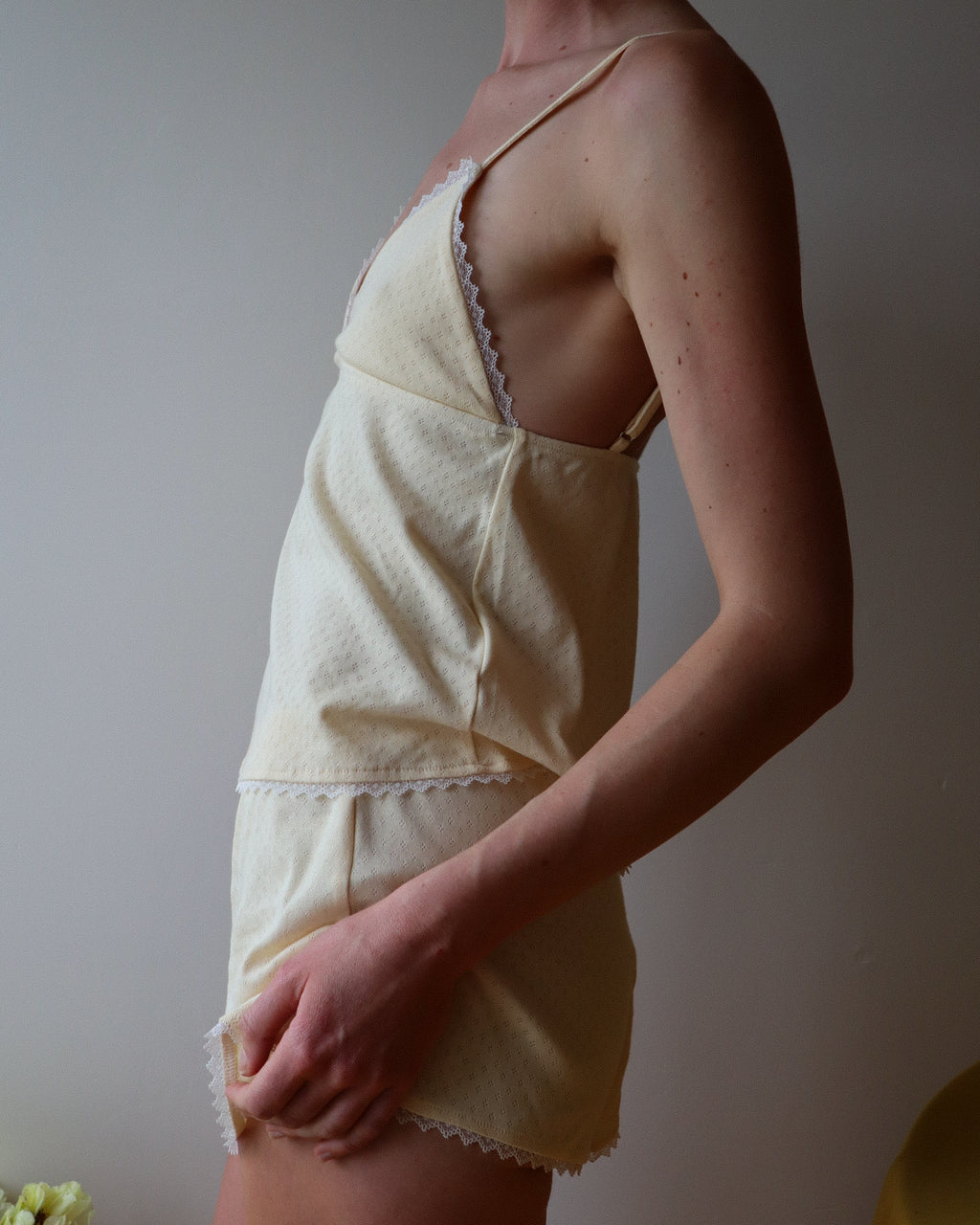Andie Pyjama Set, Pale Yellow