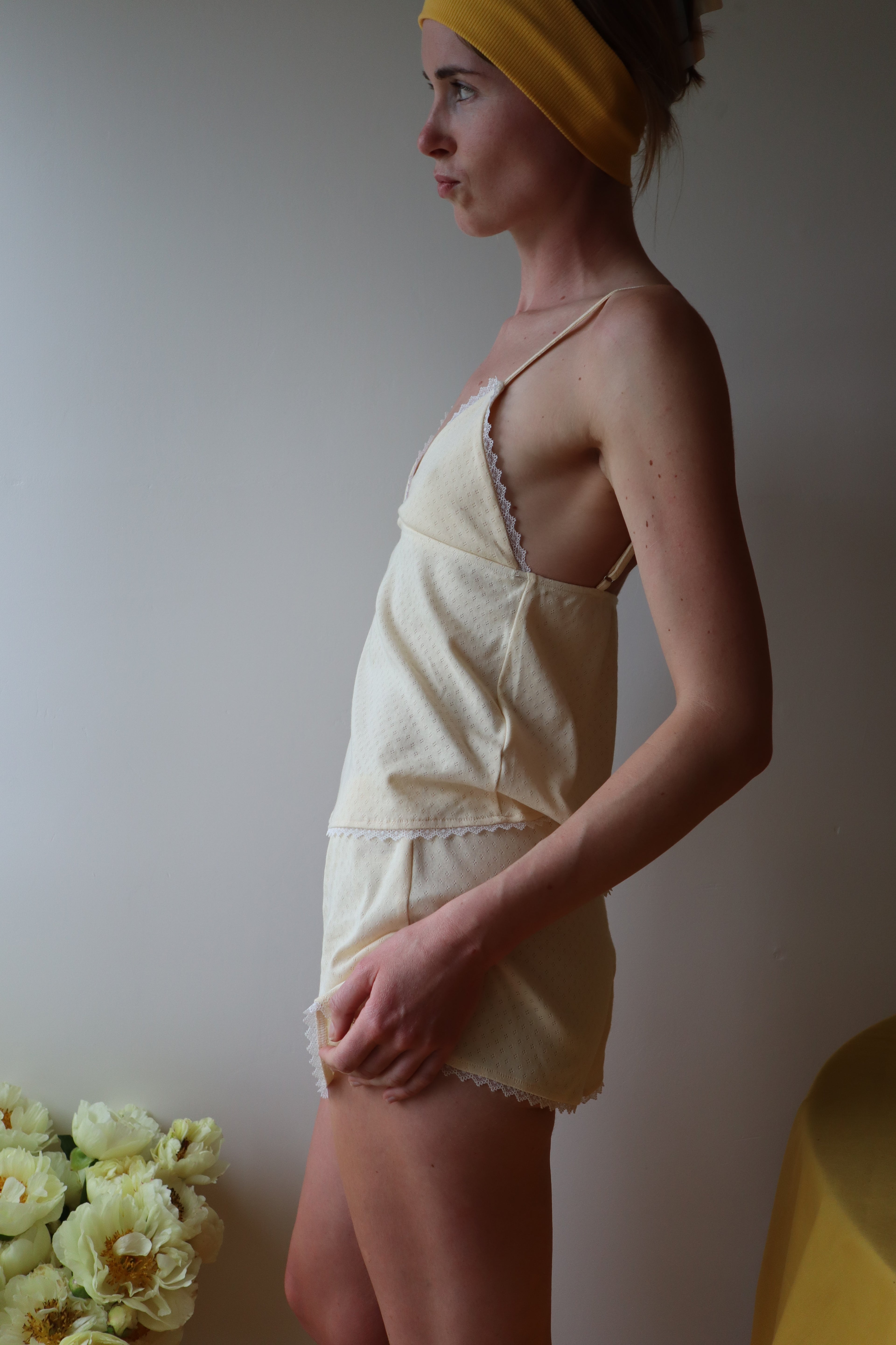 Andie Pyjama Set, Pale Yellow