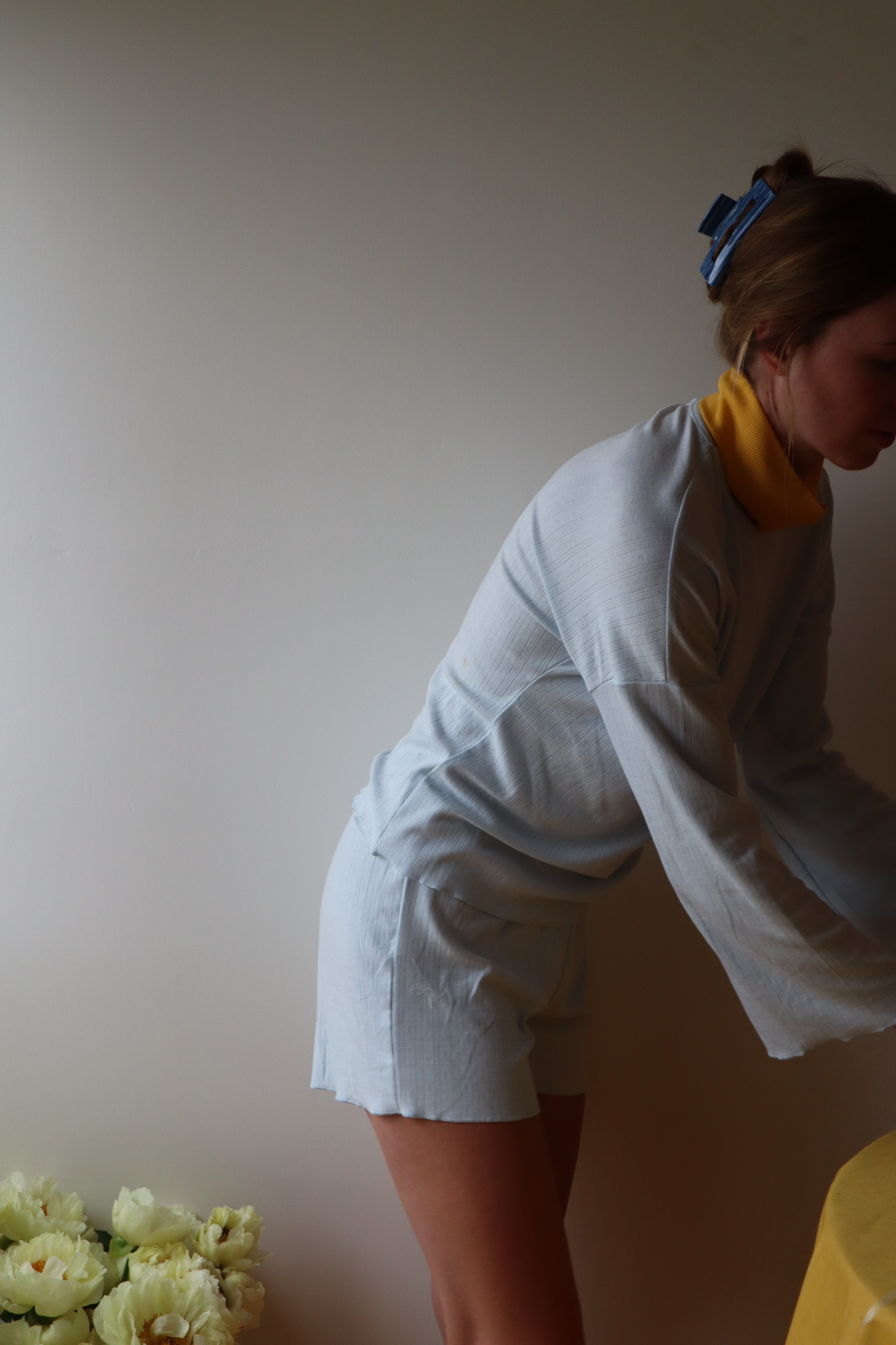 Veronica Pyjama Set, Pale Blue