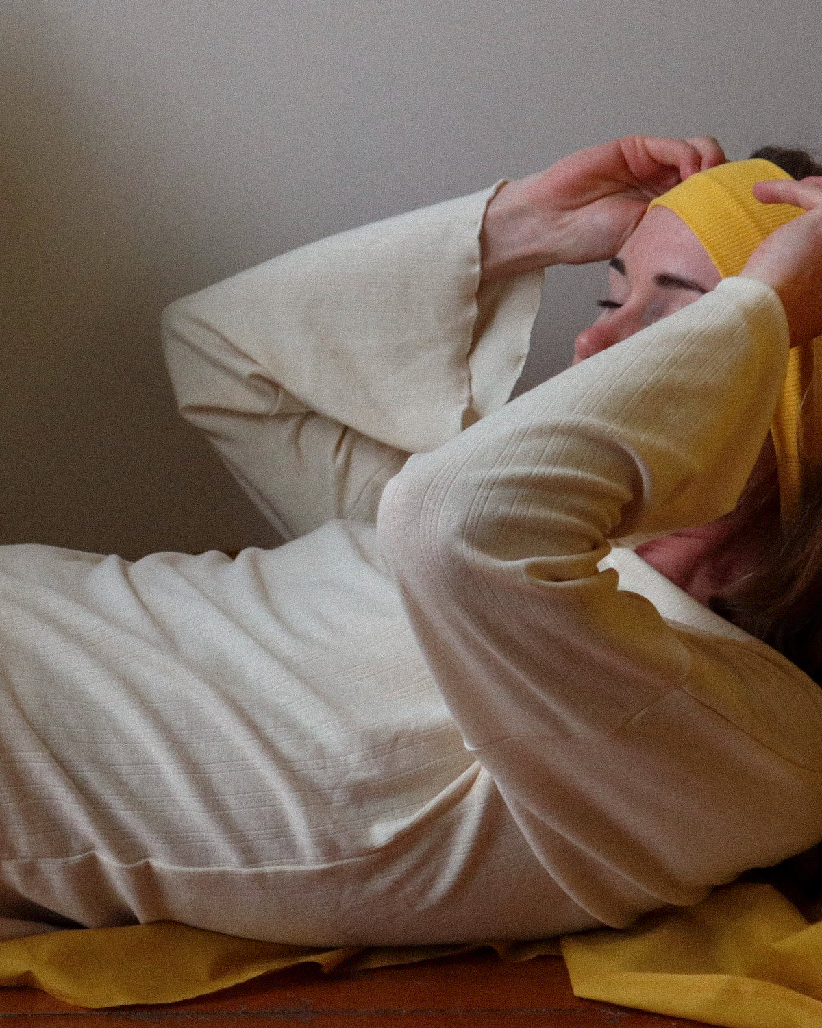 Veronica Pyjama Set, Pale Yellow