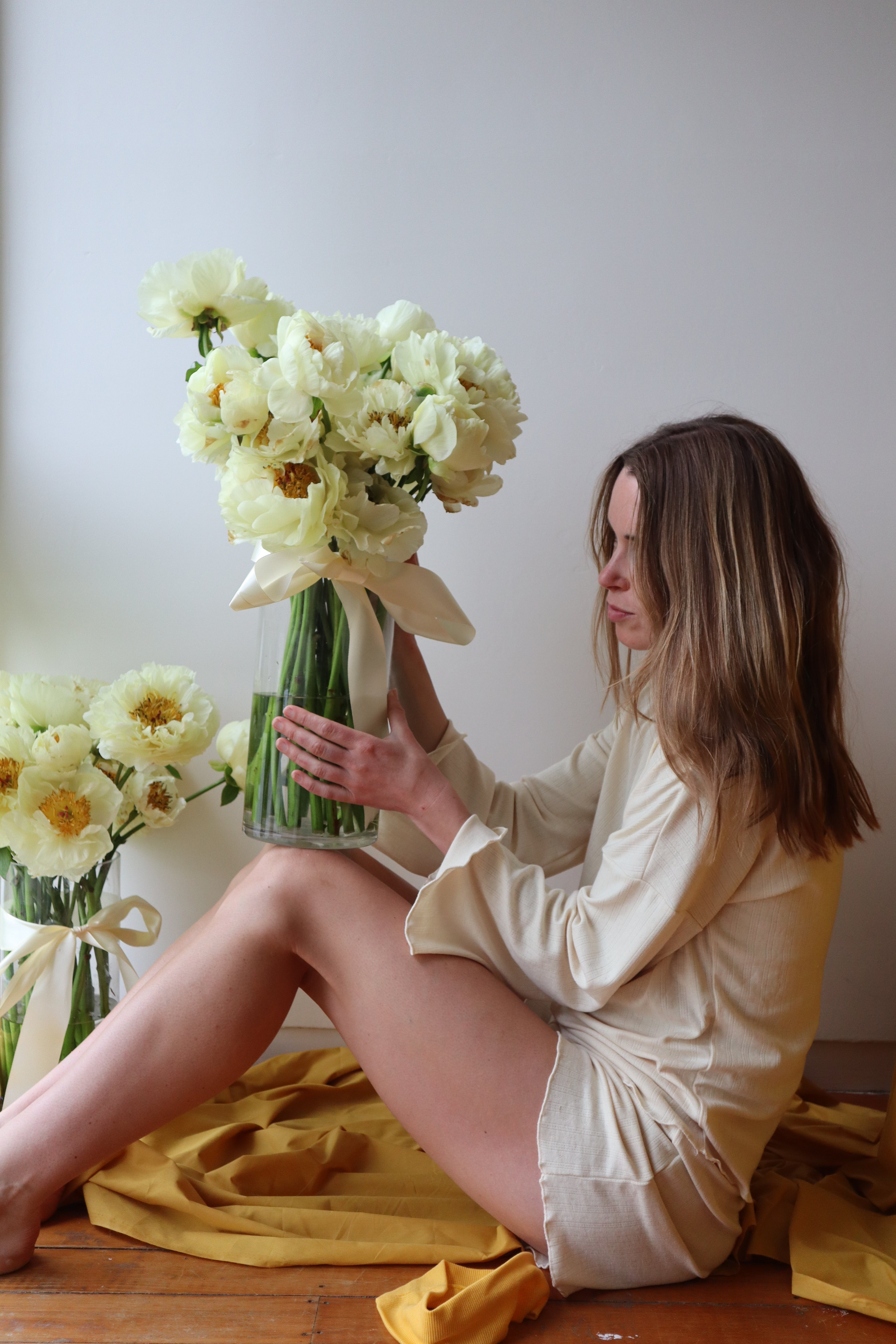 Veronica Pyjama Set, Pale Yellow