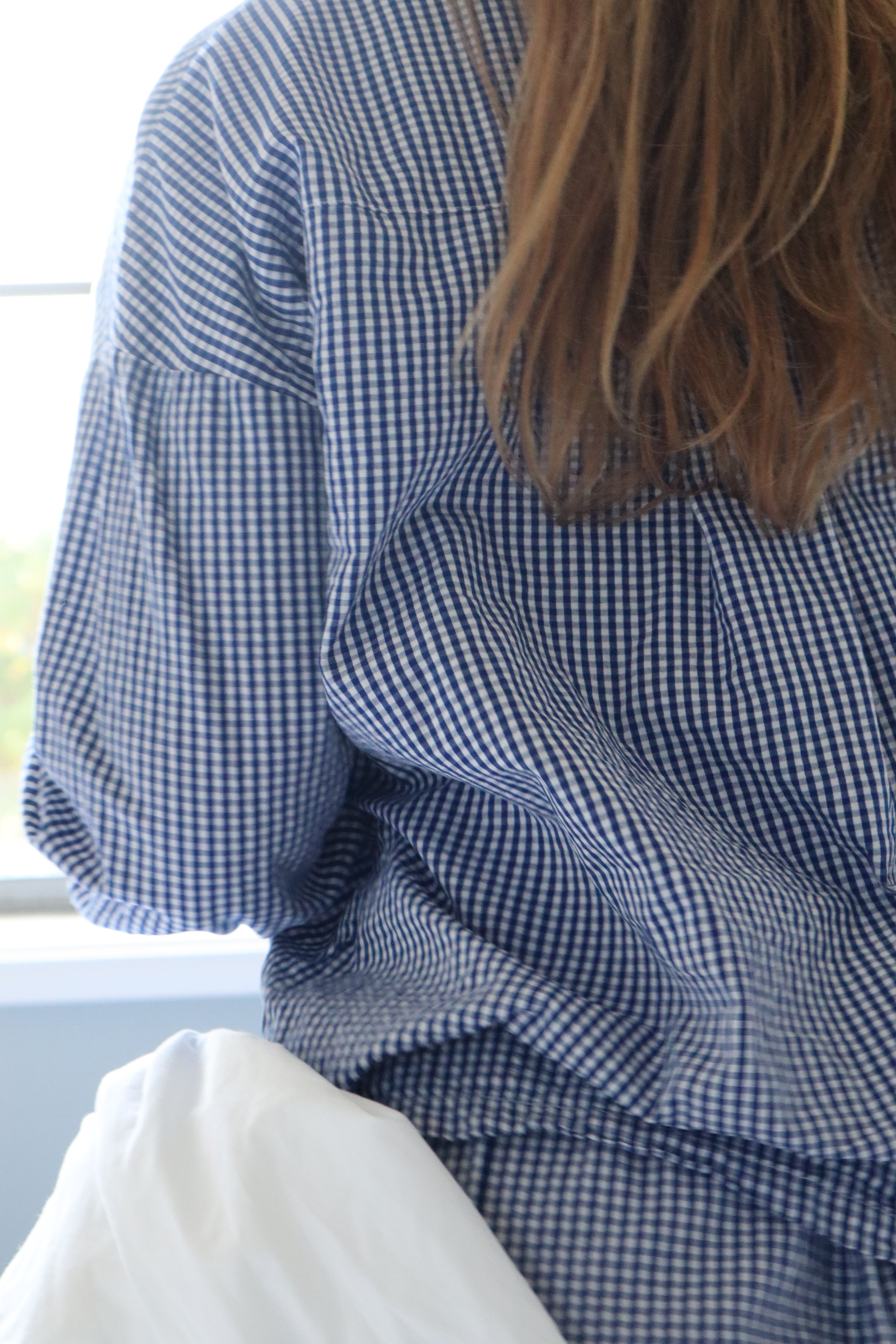 Gardeners Pyjama Set, Blueberry Gingham