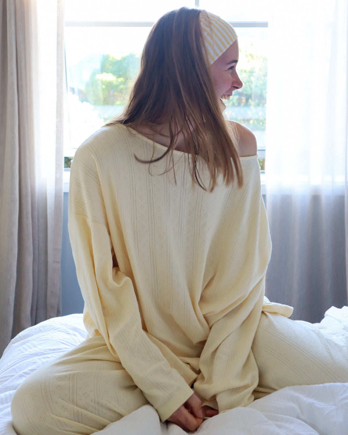 Lola Pyjama Top, Lemon