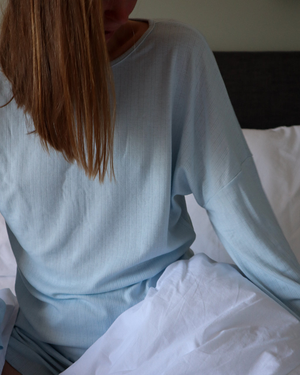 Veronica Pyjama Set, Pale Blue