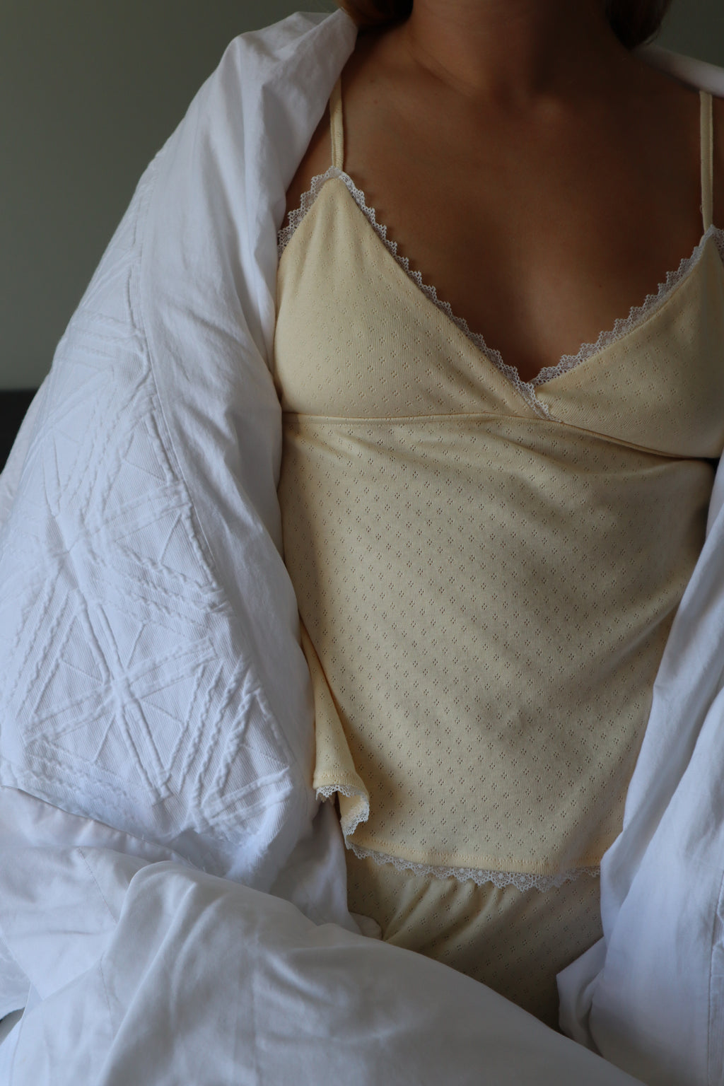 Andie Pyjama Set, Pale Yellow
