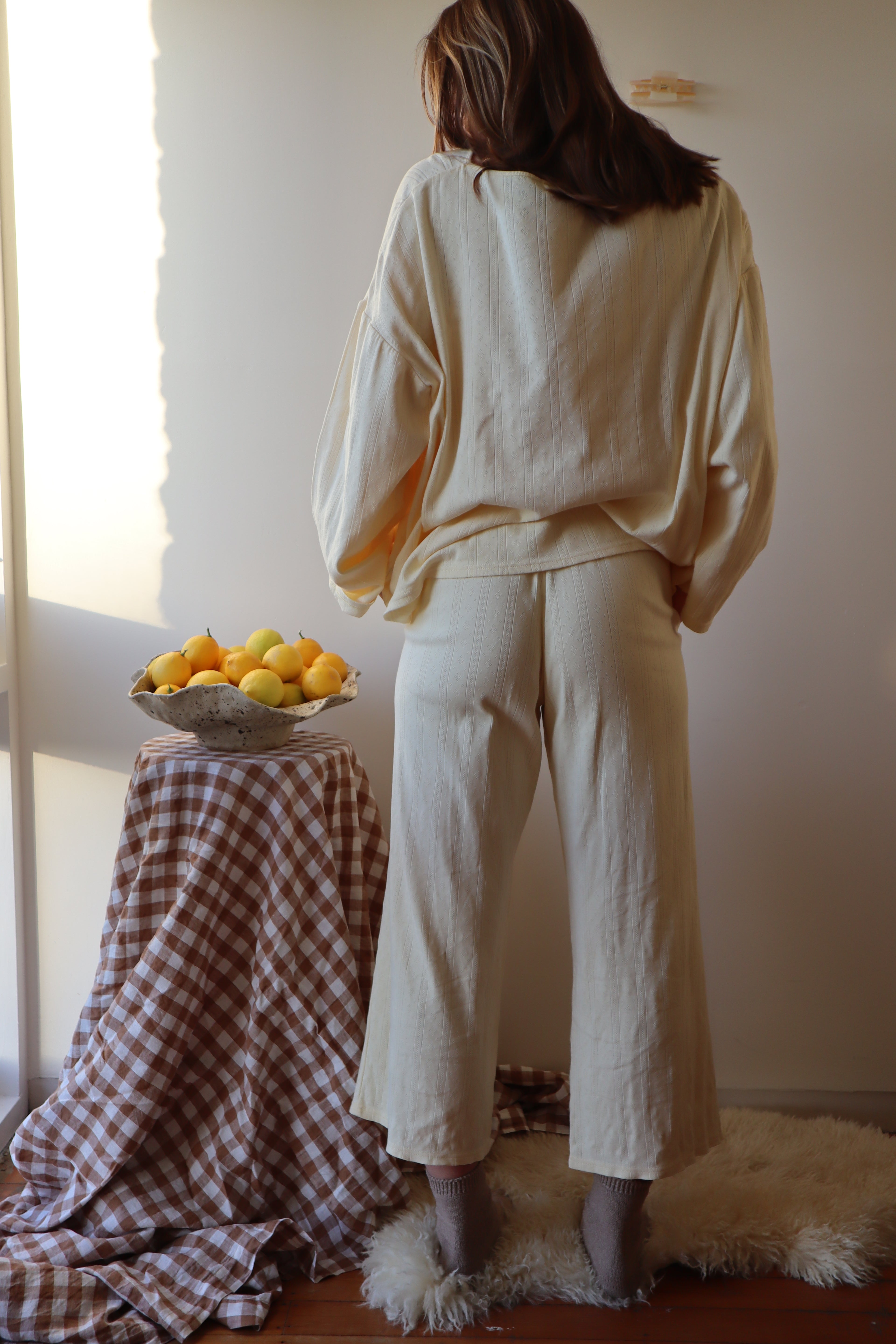 Lola Pyjama Set, Lemon