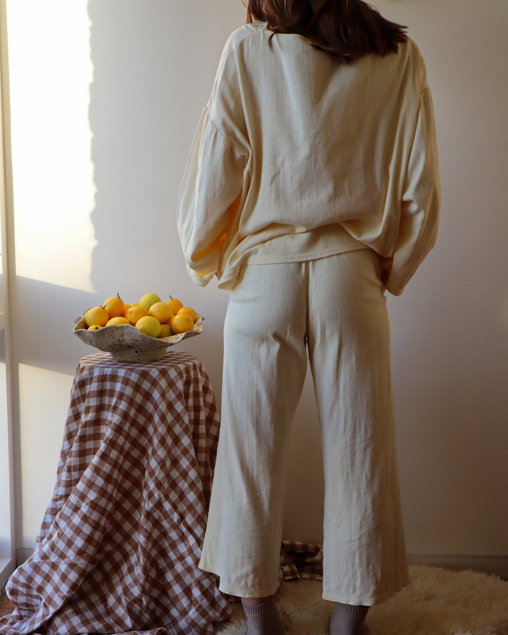 Lola Pyjama Pants, Lemon