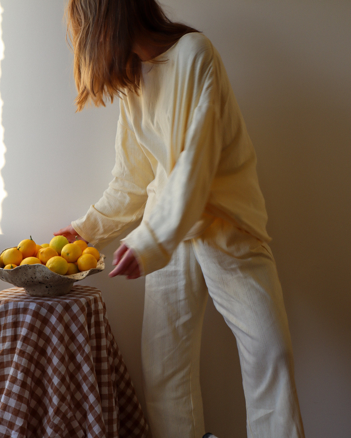 Lola Pyjama Set, Lemon