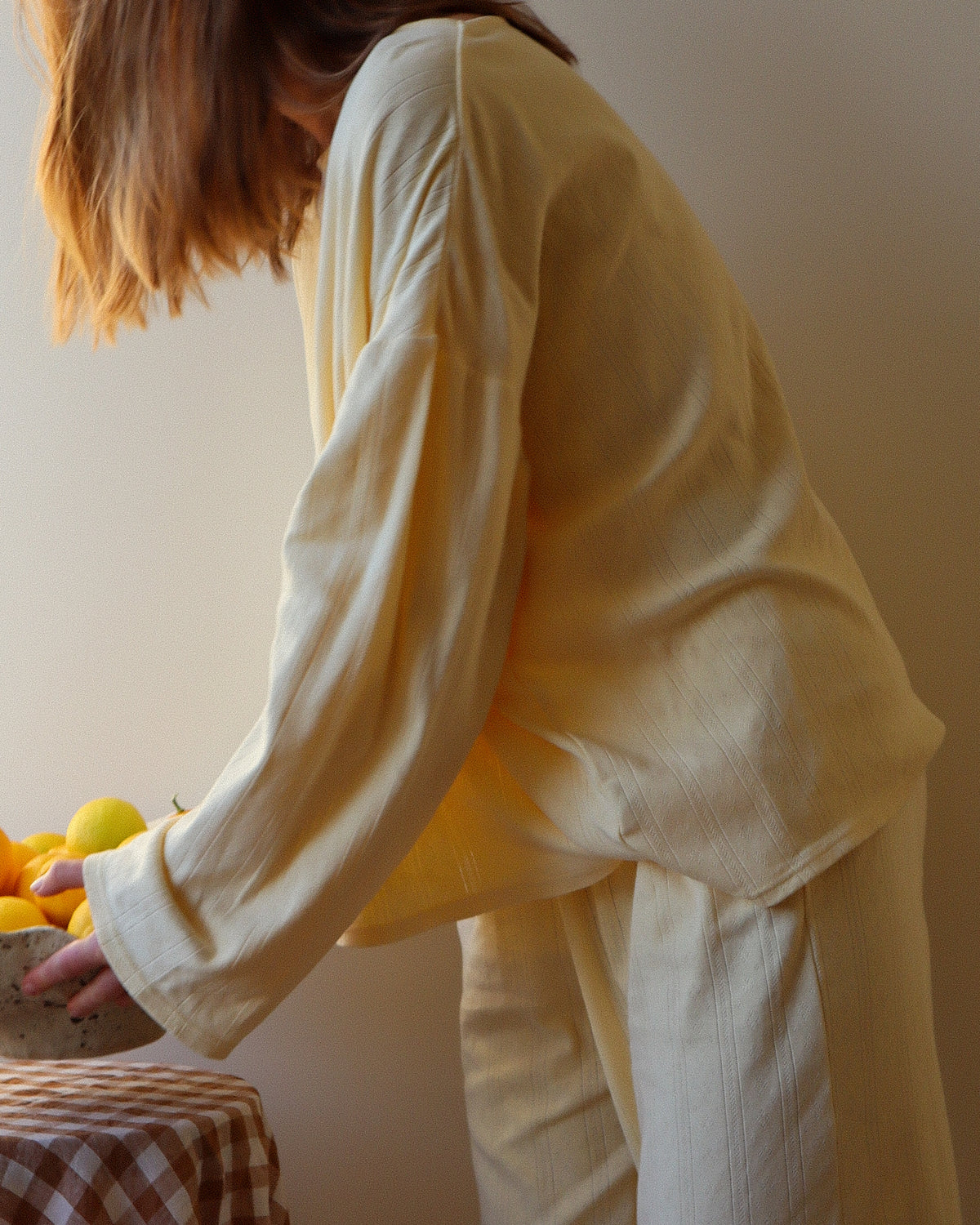 Lola Pyjama Set, Lemon