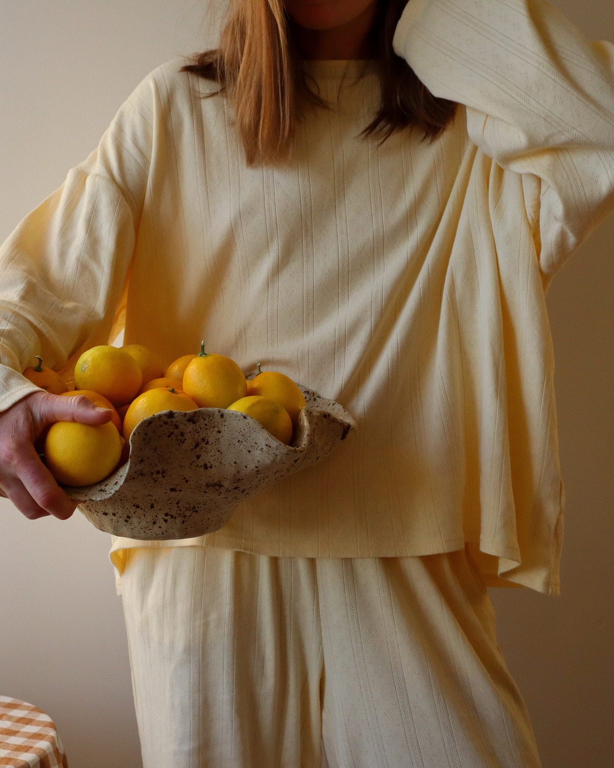 Lola Pyjama Top, Lemon