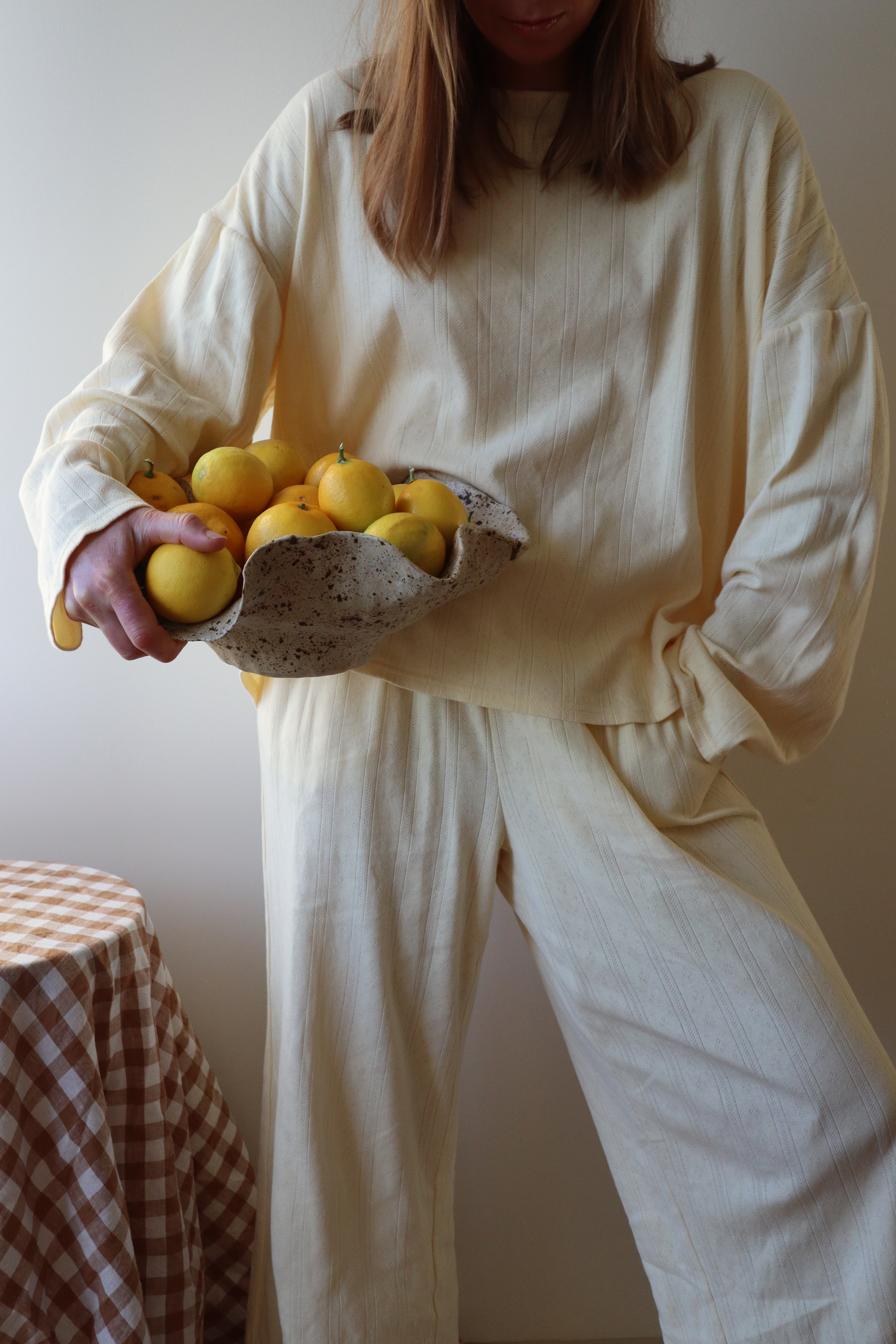 Lola Pyjama Pants, Lemon