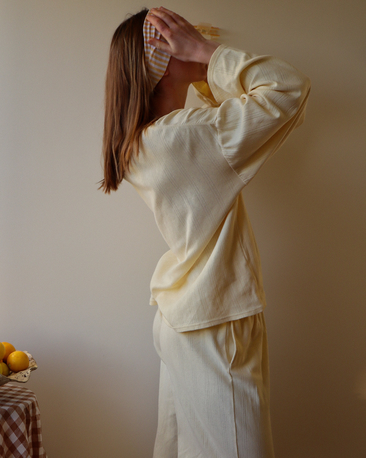 Lola Pyjama Set, Lemon