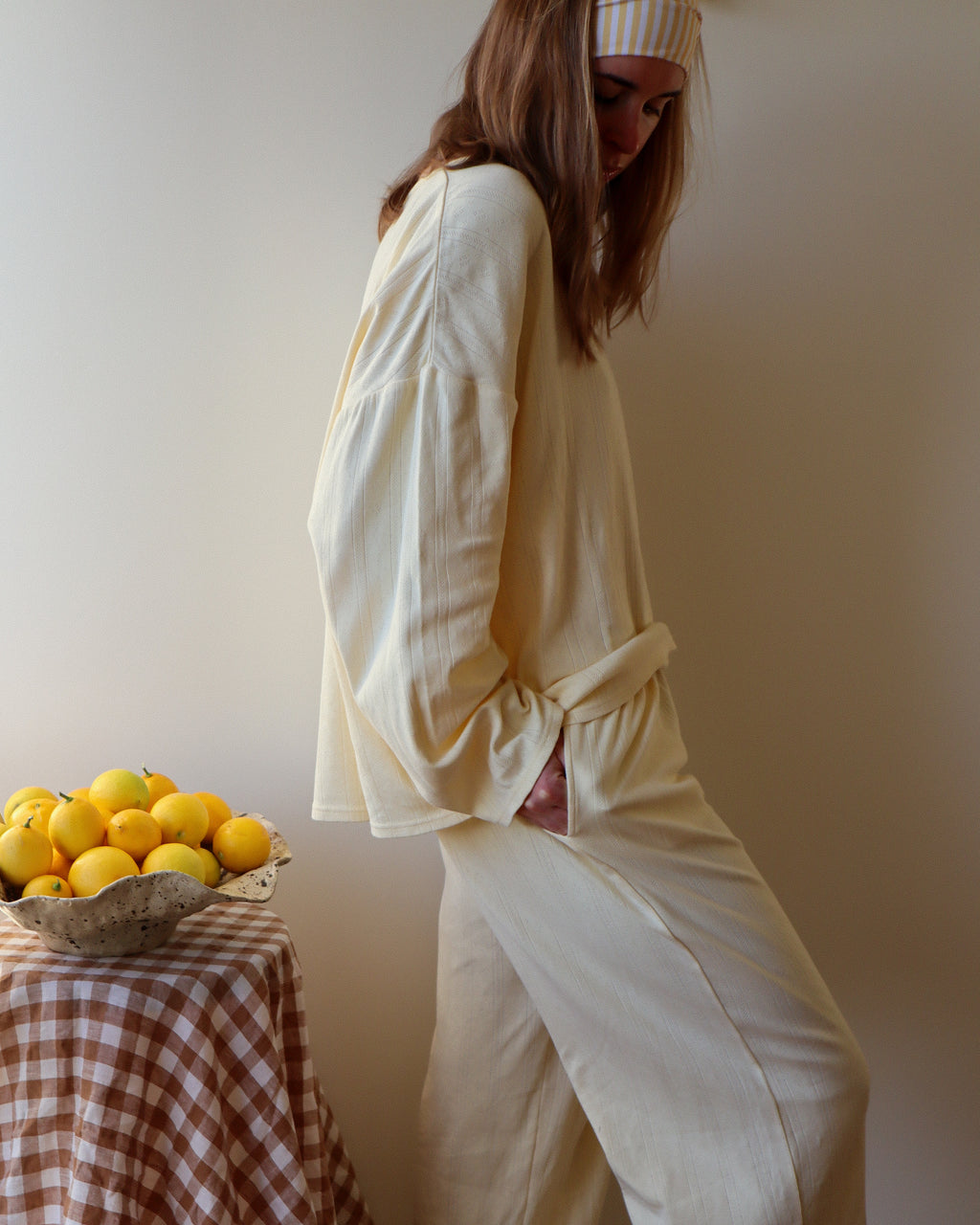 Lola Pyjama Set, Lemon