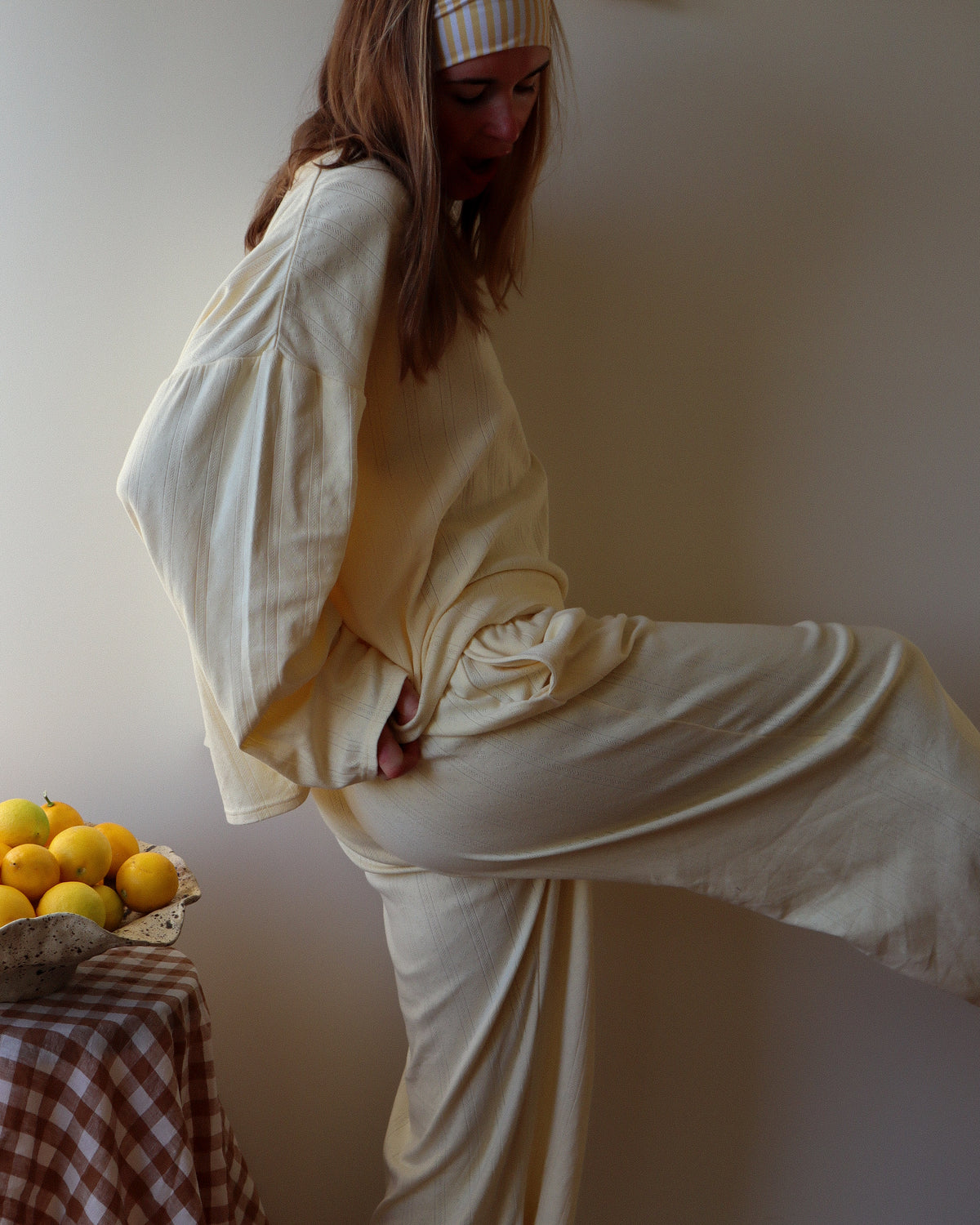 Lola Pyjama Pants, Lemon