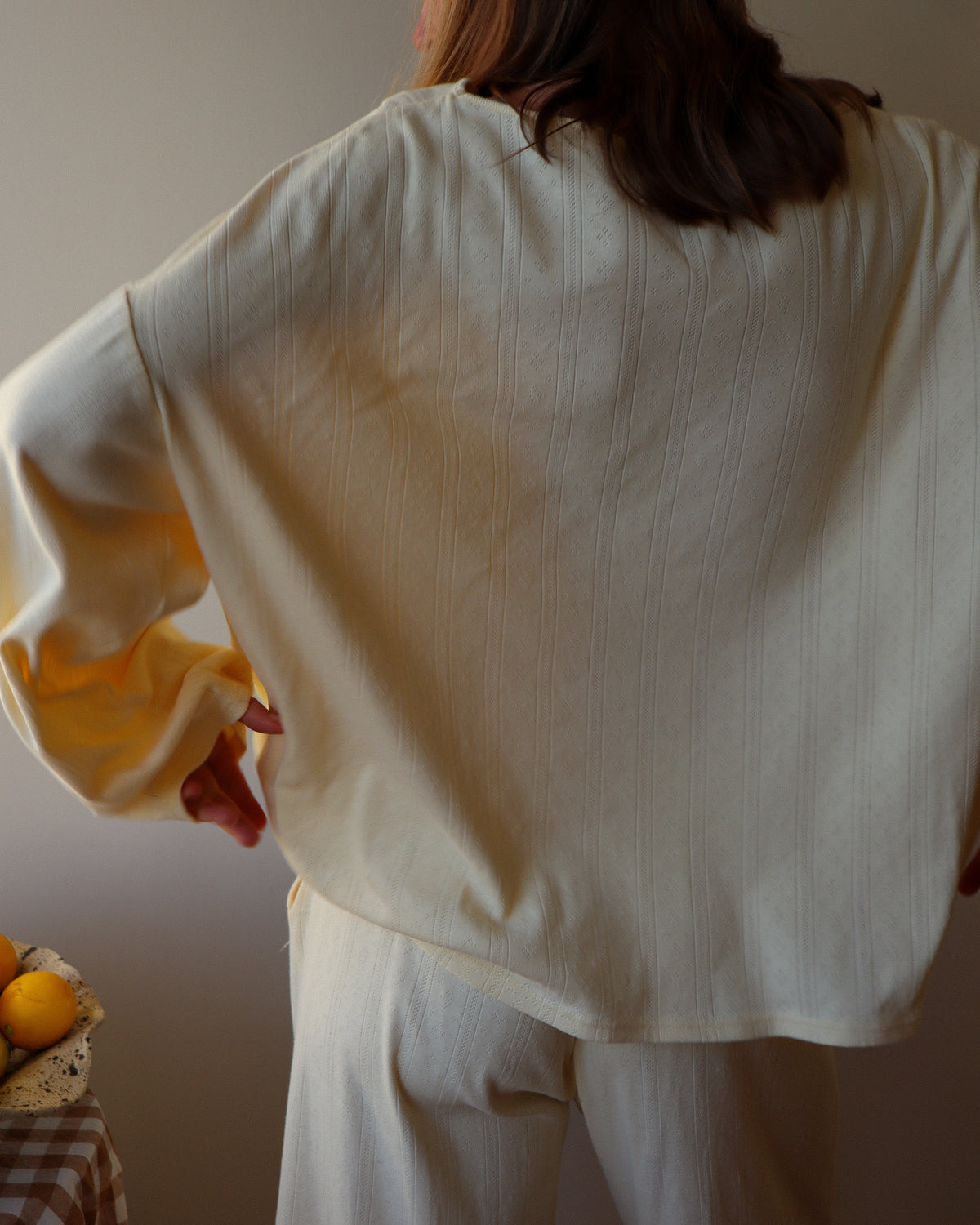 Lola Pyjama Top, Lemon