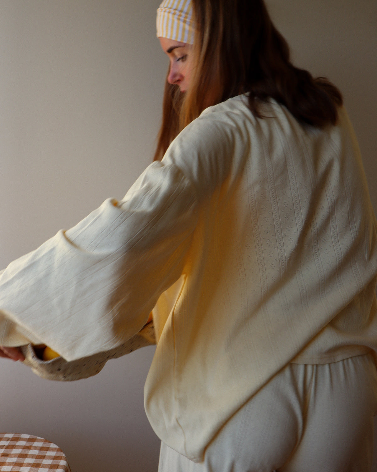 Lola Pyjama Top, Lemon