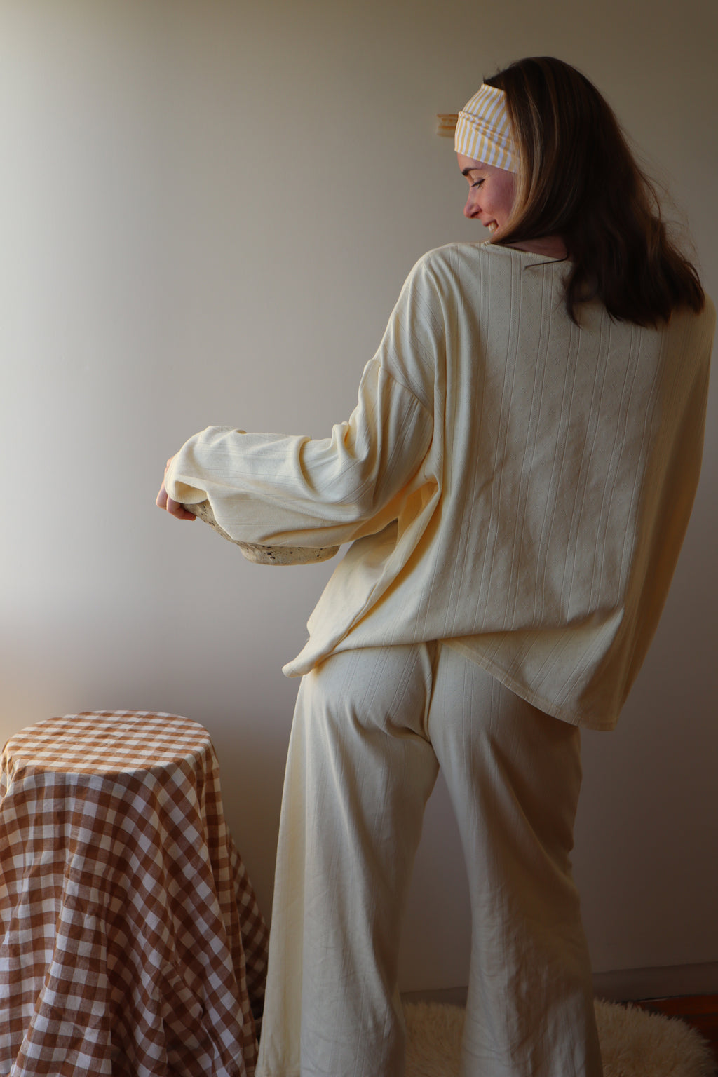 Lola Pyjama Top, Lemon