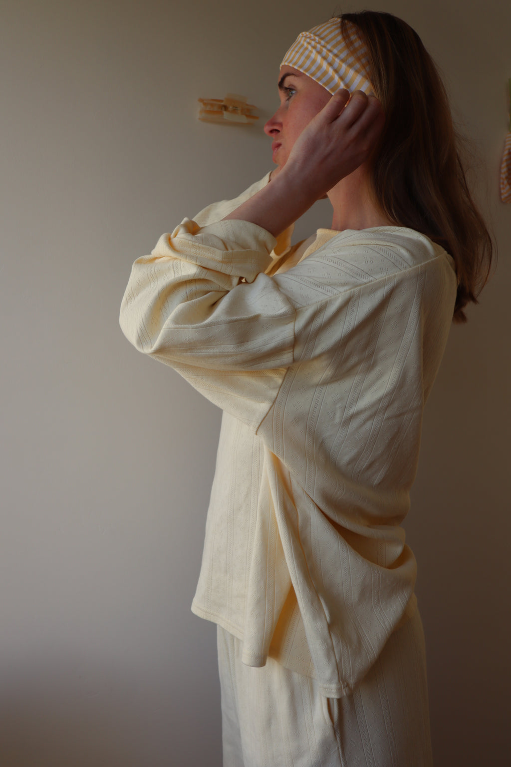 Lola Pyjama Top, Lemon