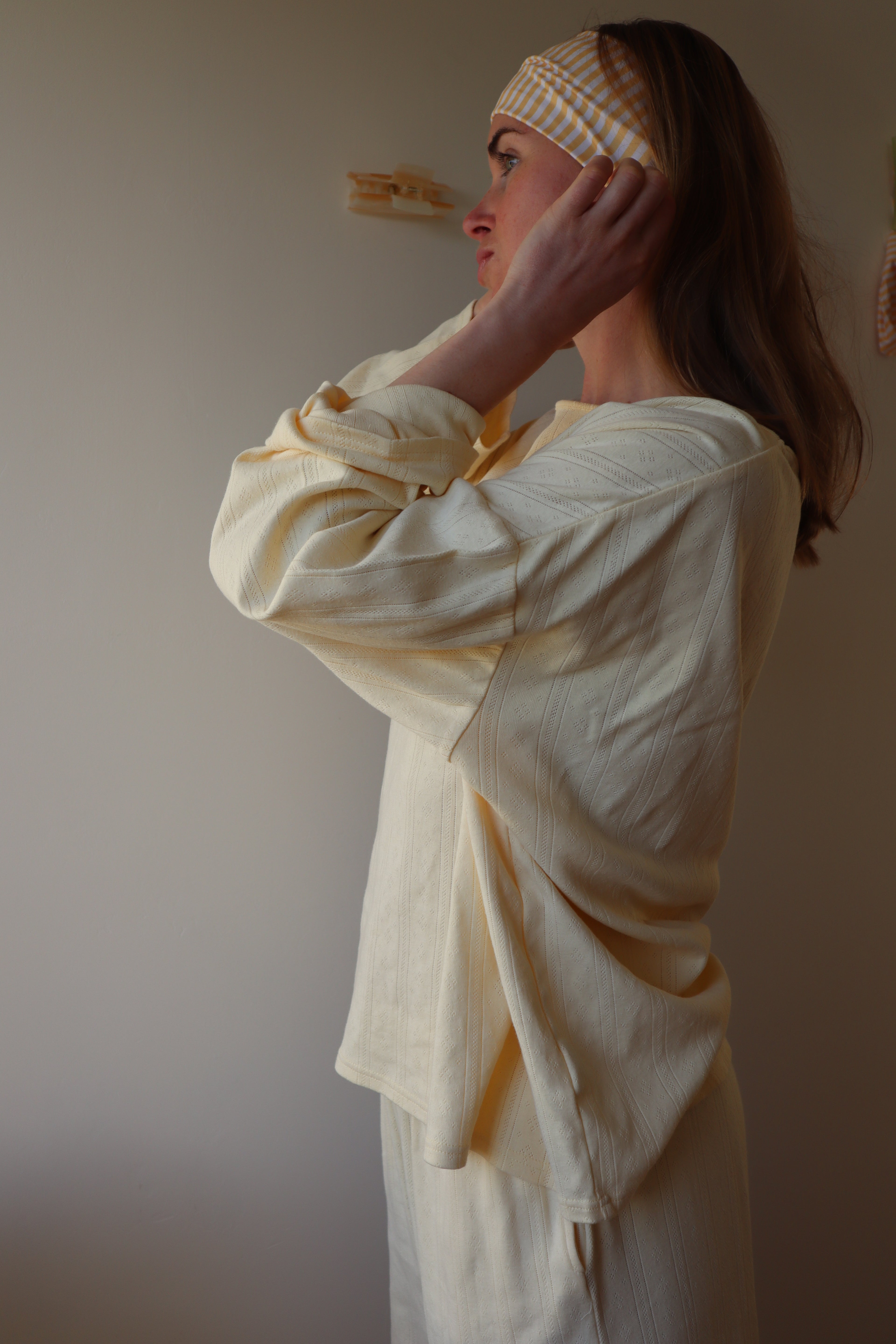 Lola Pyjama Top, Lemon