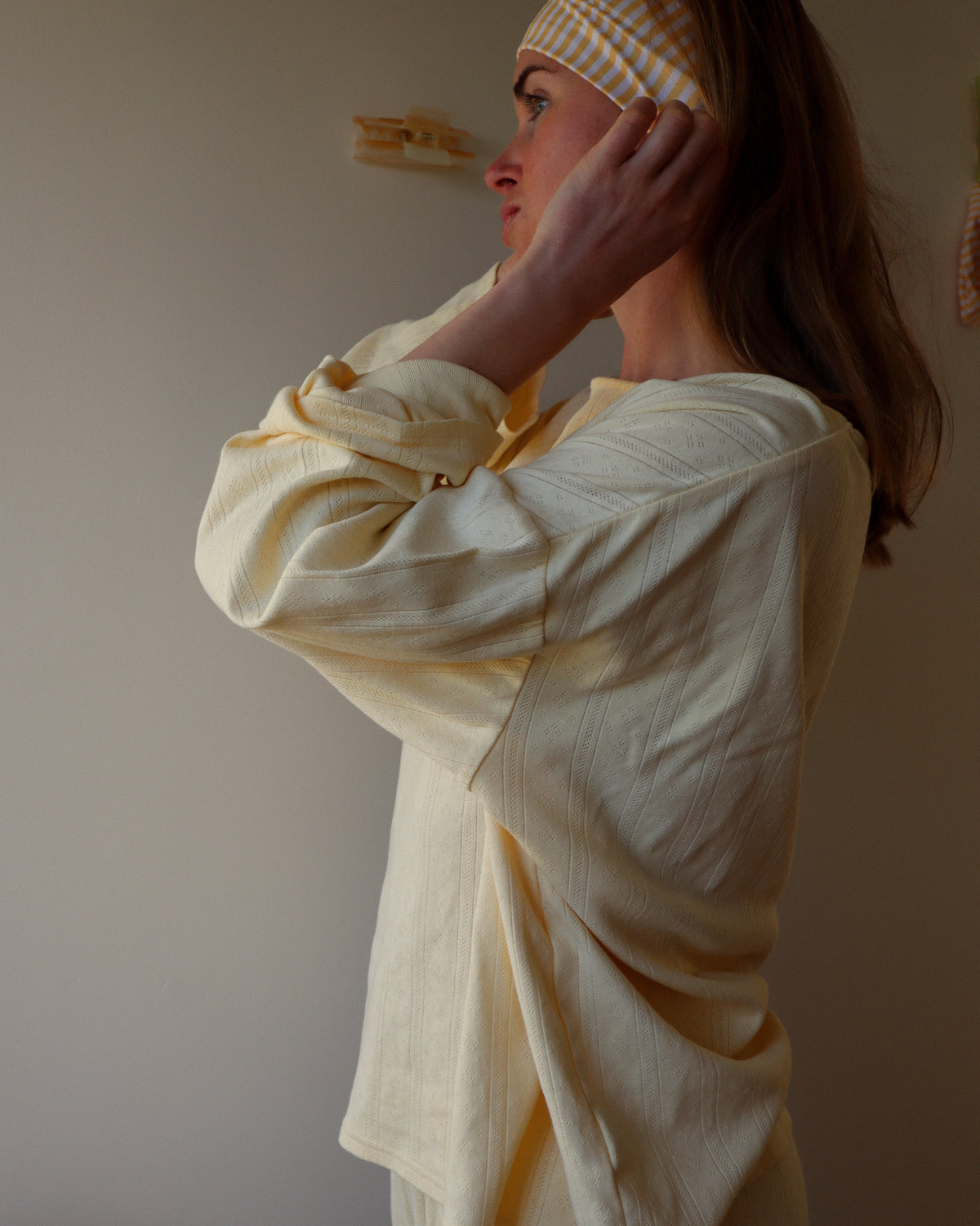 Lola Pyjama Top, Lemon